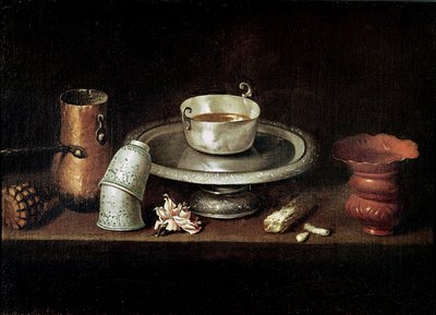 Still Life with a Bowl of Chocolate, or Breakfast with Chocolate by Juan de Zurbaran